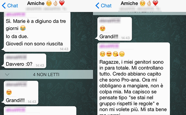 Anoressia, blogger denunciata: <br> solo la punta dell’iceberg <br> Il caso della 16enne Serena