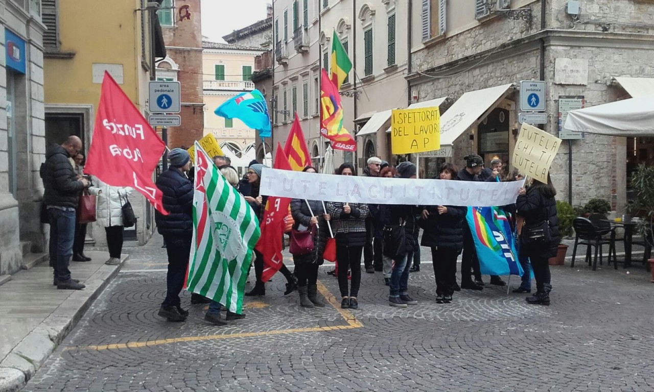 Ispettorato, manifestazione <BR> di protesta anche ad Ascoli