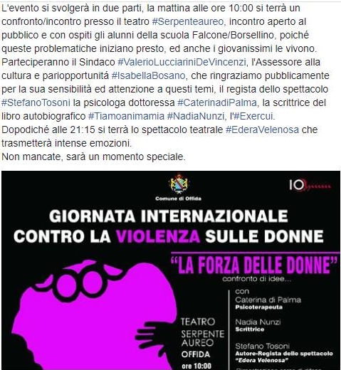 Offida, caso locandina <br> «Polemiche infondate»