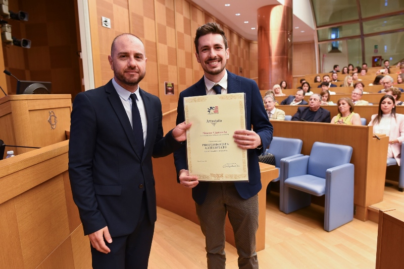 Giovani e impresa, <br> Ciarrocchi premiato a Roma