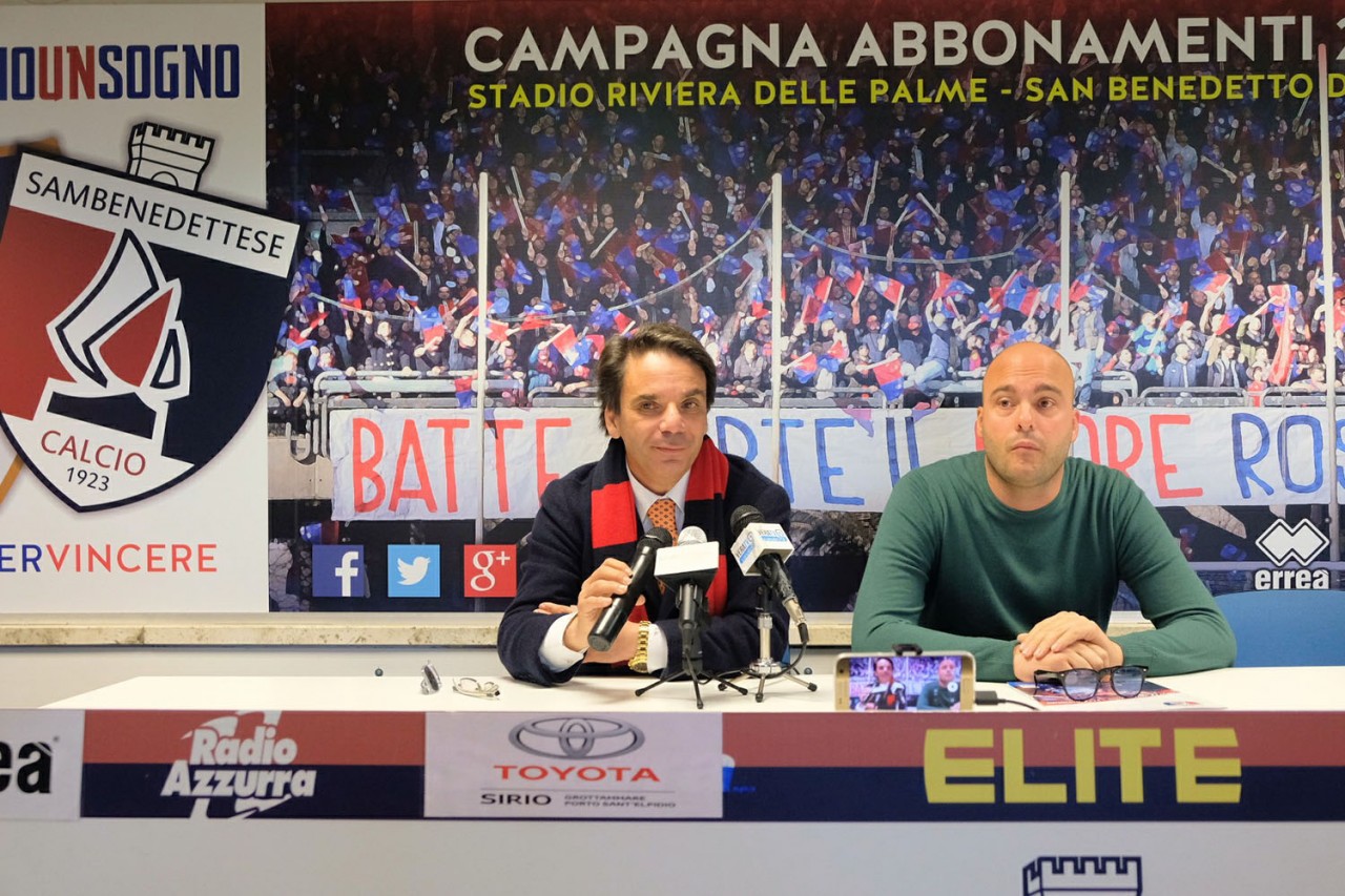Samb e la vittoria di Ravenna <br> Il ds Panfili: «Bisogna metterci <br> tutti a disposizione di Capuano»