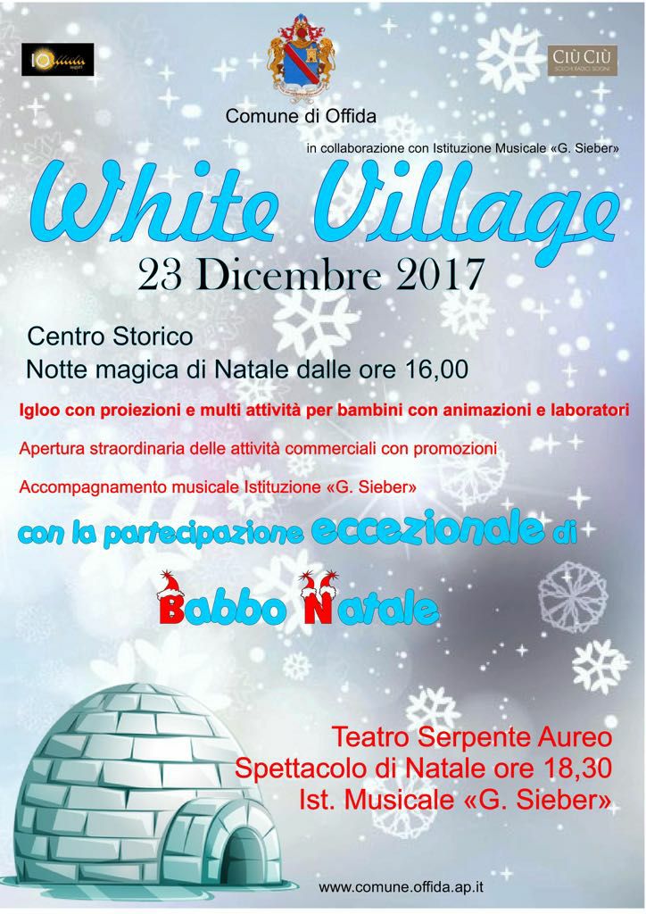 Offida, per Natale <br> apre il White Village