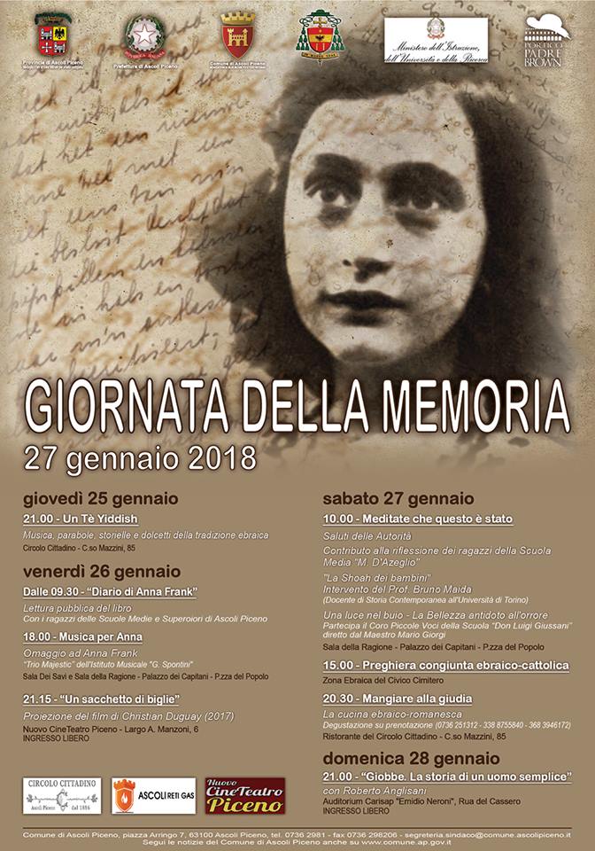 Giornata della memoria <br> Musica e letture per la Shoah