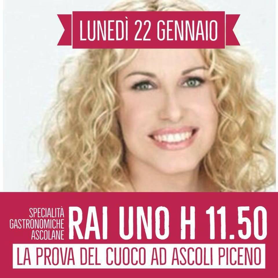“La prova del cuoco” ad Ascoli <br> Bontà in tavola su Rai Uno