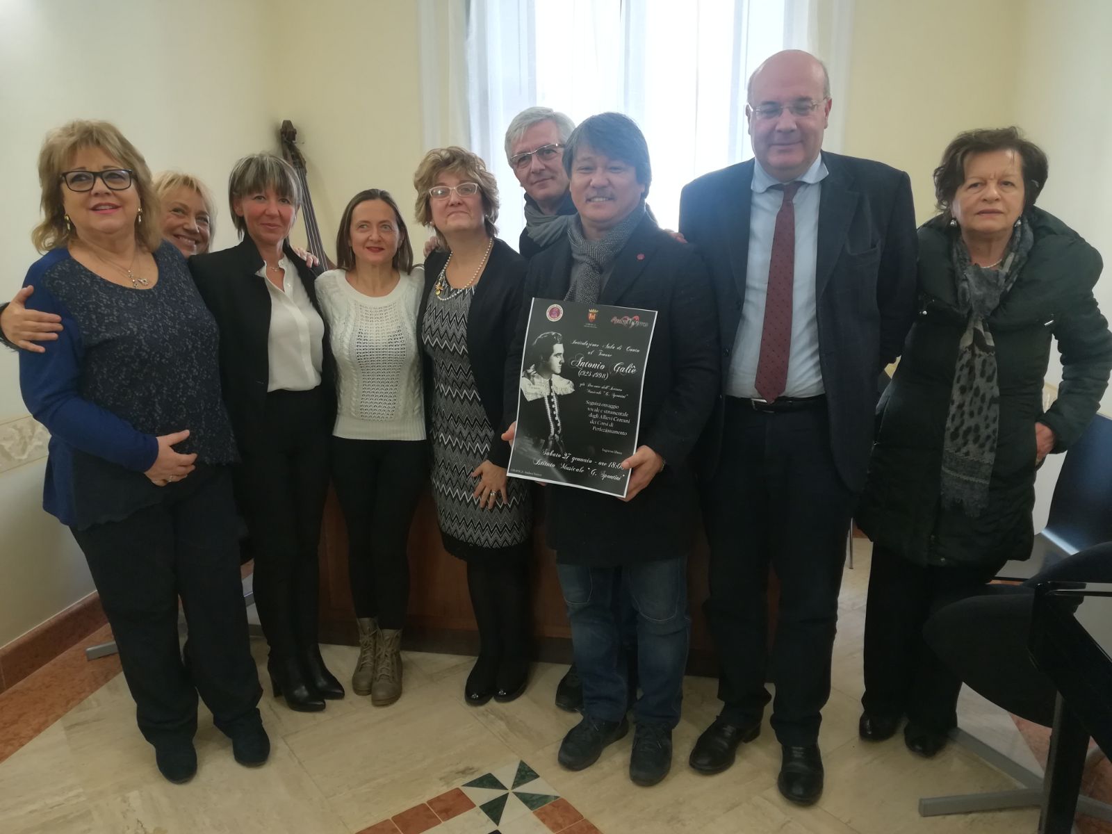La sala di canto dello Spontini <br> dedicata al tenore Antonio Galiè