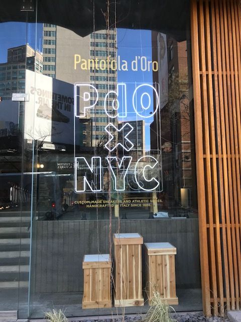 Pantofola d’Oro a New York <br> Il marchio ascolano <br> illumina la West Broadway
