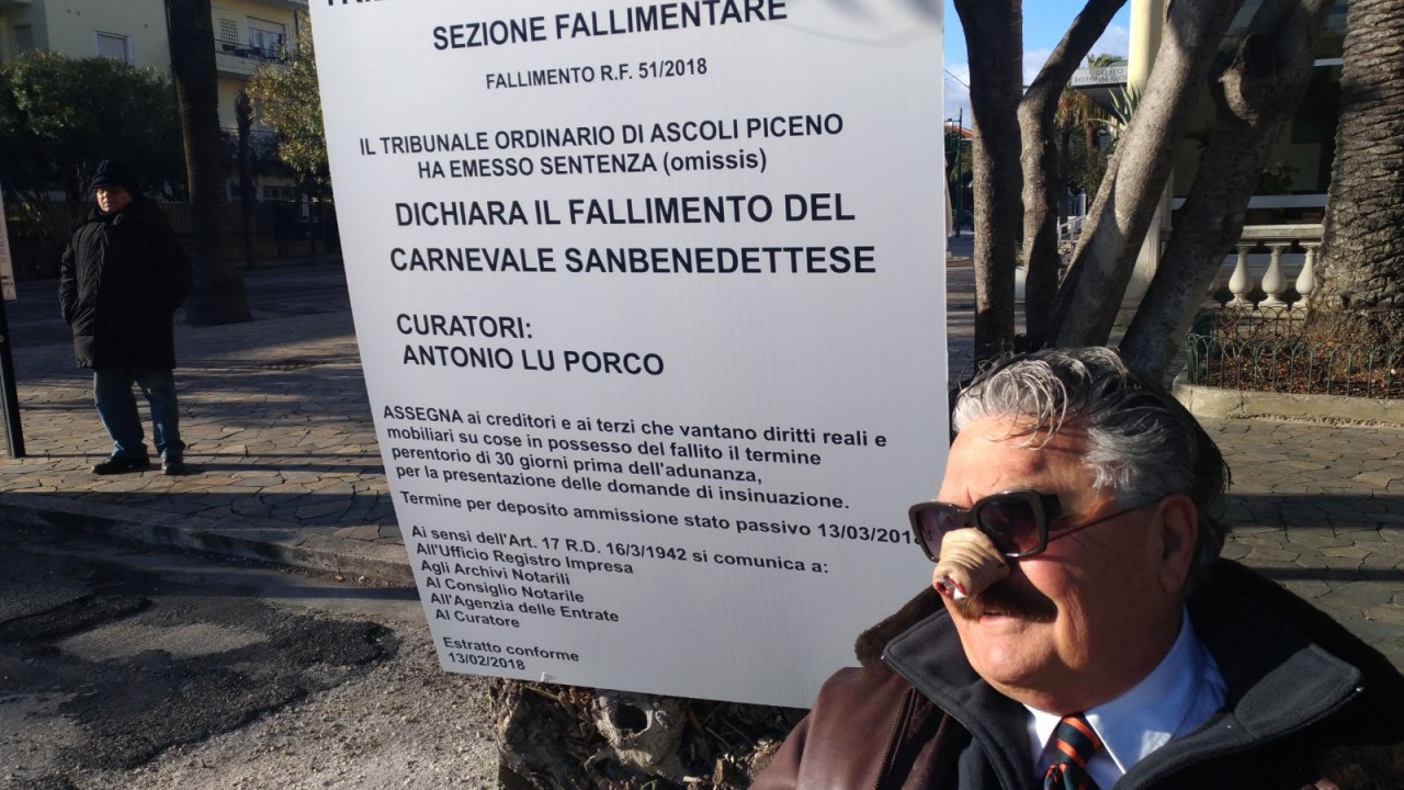 San Benedetto, protesta di Capocasa <br> per il “Carnevale che non c’è”