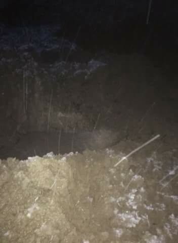 Una grossa frana rompe la condotta del gas, <br> Comunanza e Amandola senza metano <br> Pronte le bombole di emergenza