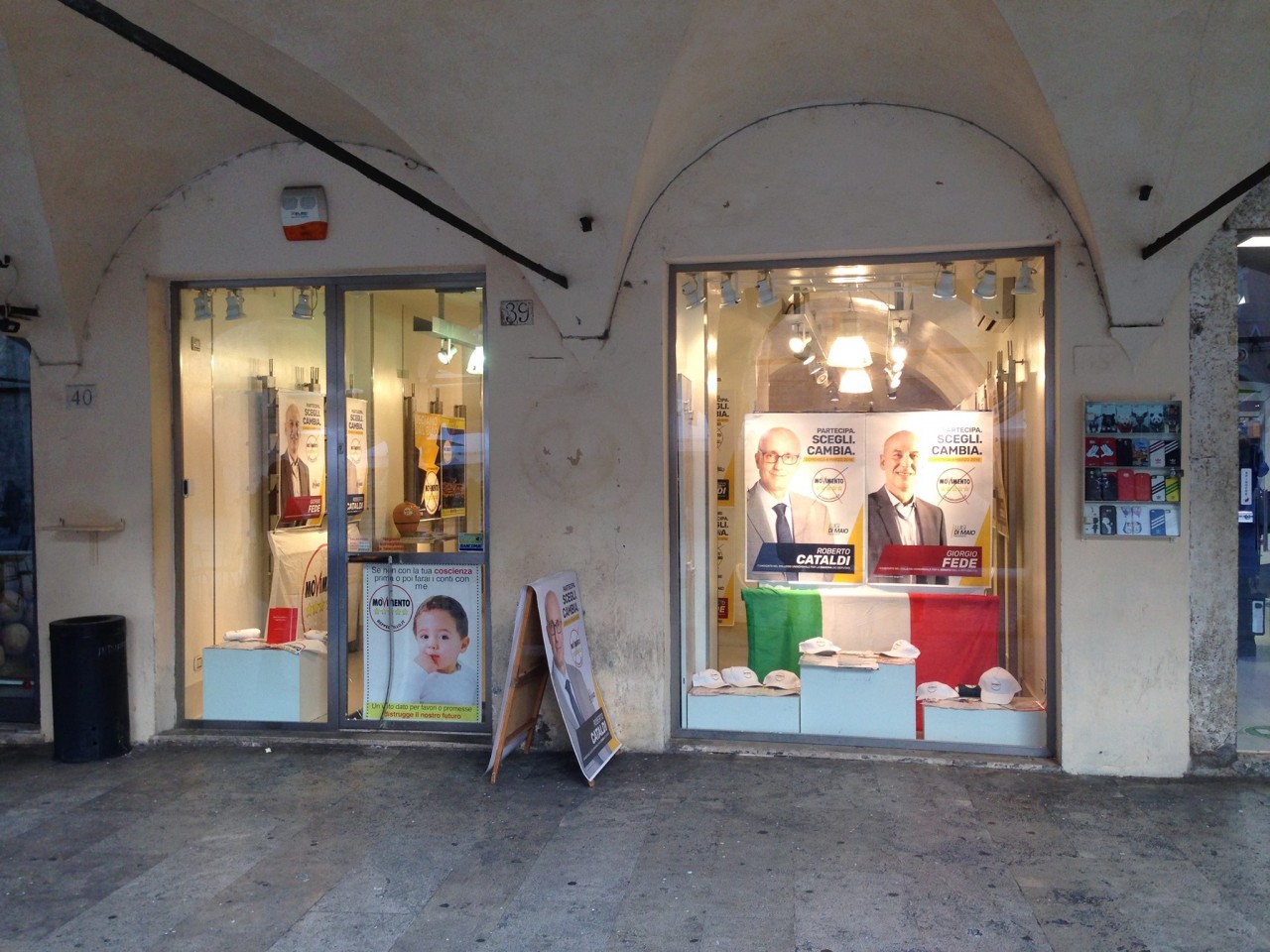 Per i Cinque Stelle sede <br> elettorale in piazza del Popolo
