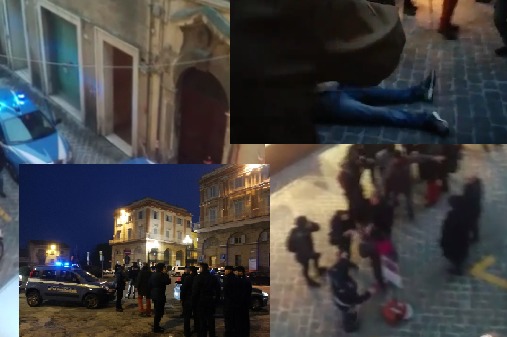 Tensione nel cuore di Macerata, <br> blitz dei centri sociali <span>(i video)</span>