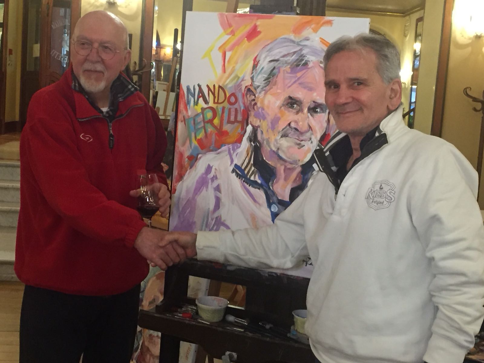 Fazzini dipinge, Cistola suona la chitarra <br> Il ritratto di Perilli diventa un grande show