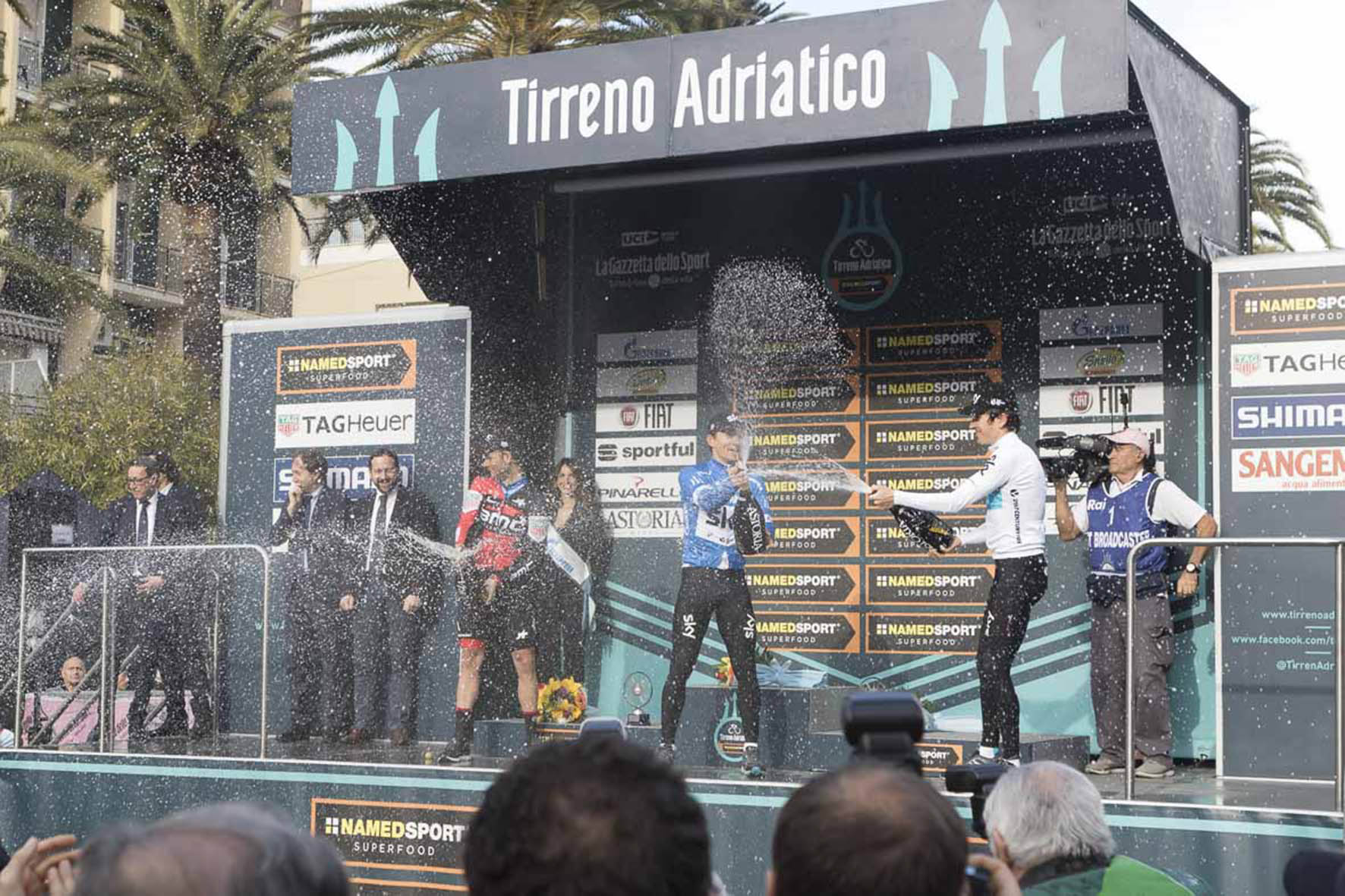 Tirreno-Adriatico, <br> è il giorno del gran finale <br> con la crono tra le palme