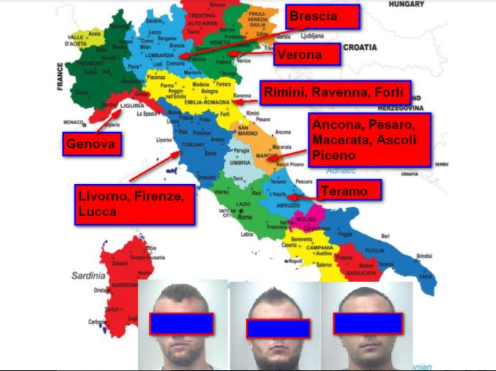 Banda del parcometro, <br> stavano per uscire di cella: arrestati <br> Contestati 56 colpi, furti anche ad Ascoli