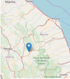Scossa 3.4 nella notte, <br> epicentro a Serravalle di Chienti