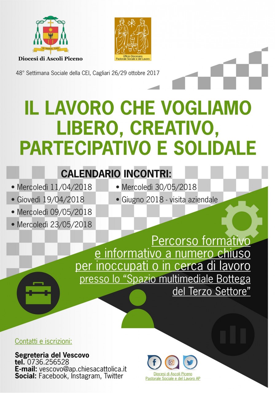 La Diocesi organizza <br> corso per disoccupati