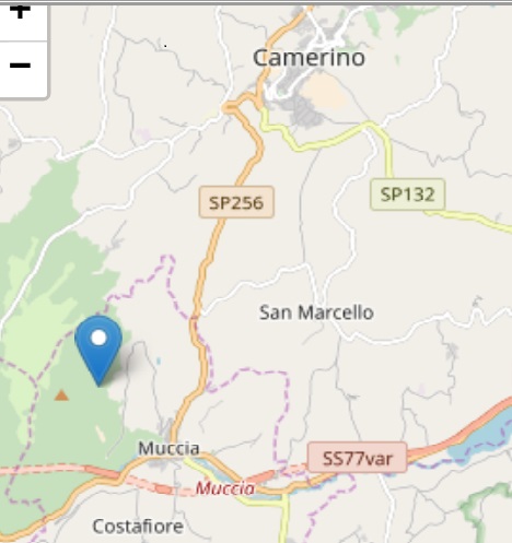 Scossa di 3.1 a Muccia