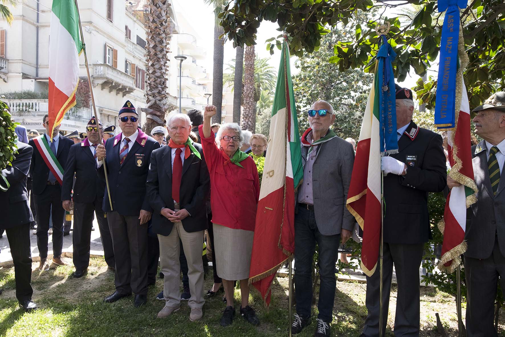 A San Benedetto triste cerimonia <br> senza la canzone dei partigiani <span> (Foto)