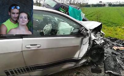 Famiglia ascolana distrutta <br> in un incidente stradale <br> Morti padre, madre e bimbo di 2 anni <br> <span> (Foto e Video)