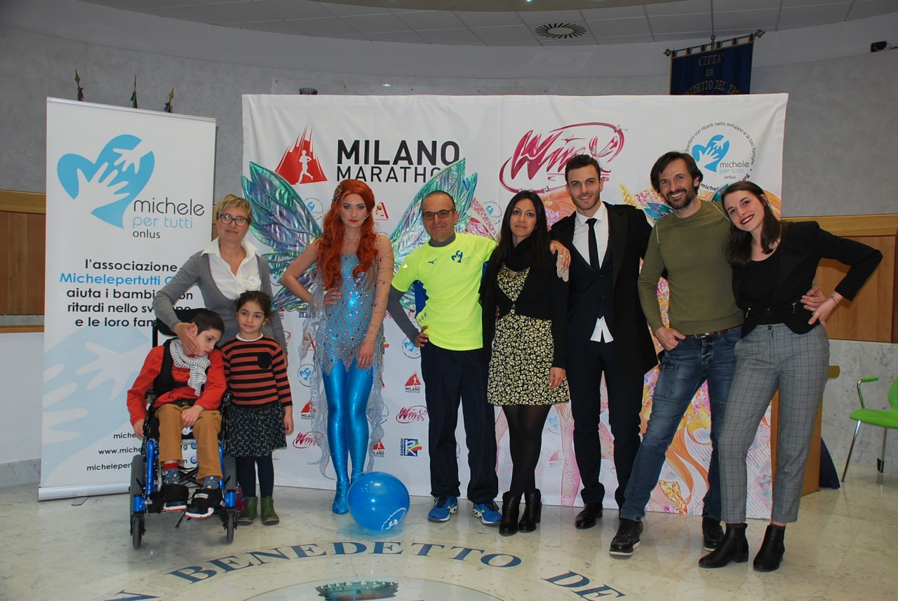 Winx e “Michele per tutti onlus” <br> insieme alla Milano Marathon