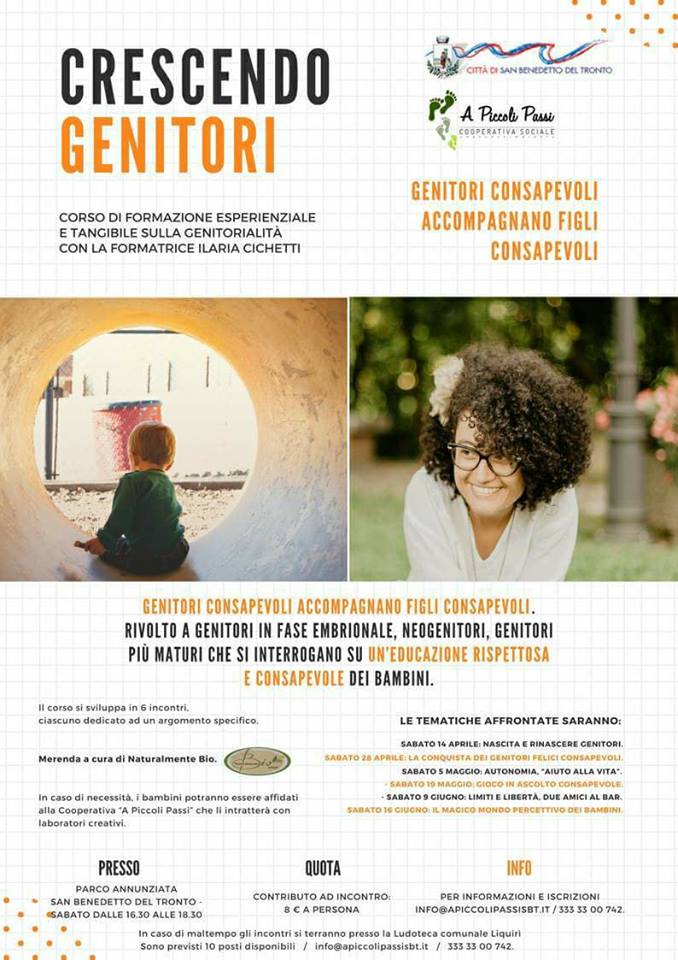 «Crescendo Genitori», corso di formazione <br> esperenziale e tangibile al Parco Annunziata