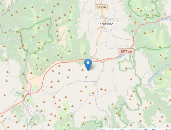 Ancora una scossa nella notte, <br> a Pieve Torina di magnitudo 3.4