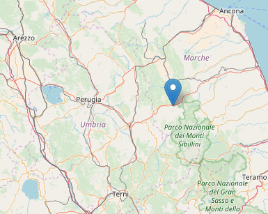 Scossa di magnitudo 3.5 <br> a Muccia nella notte