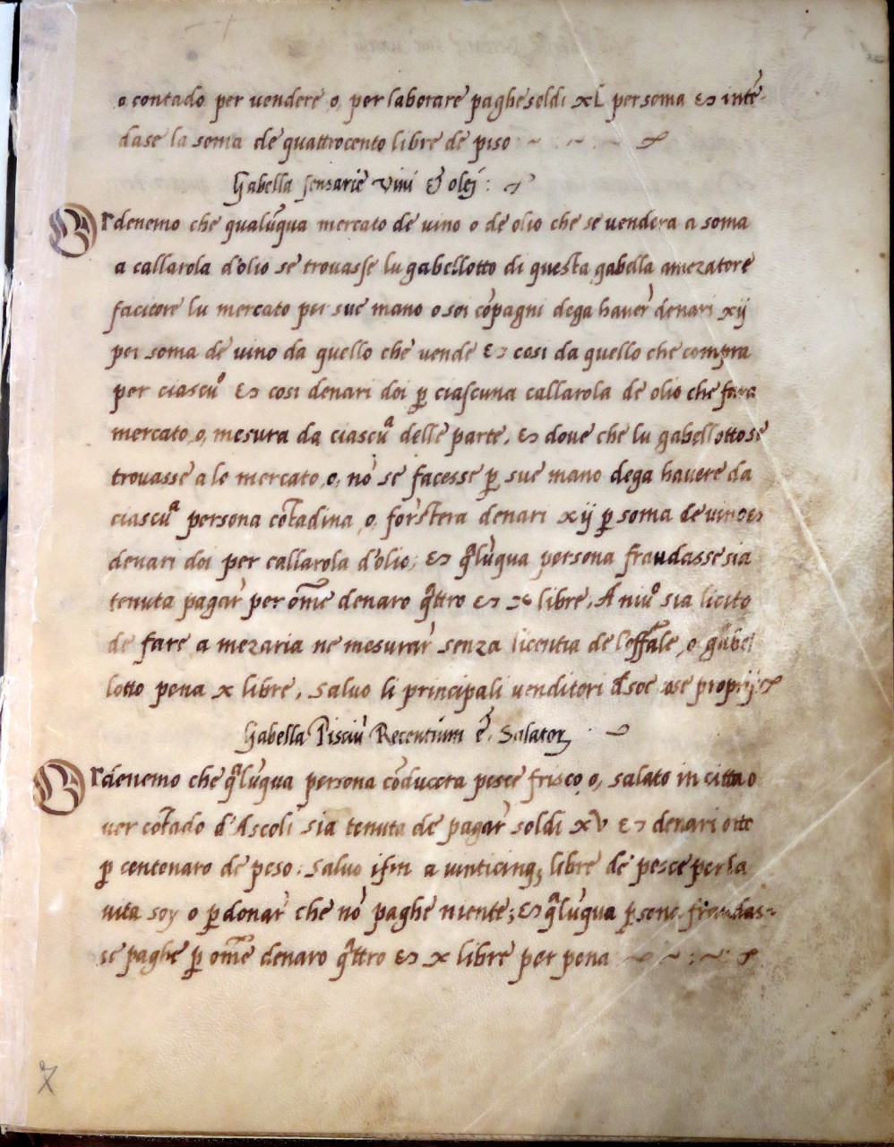 L’antica pergamena del 1413 <br> alle origini del dialetto ascolano