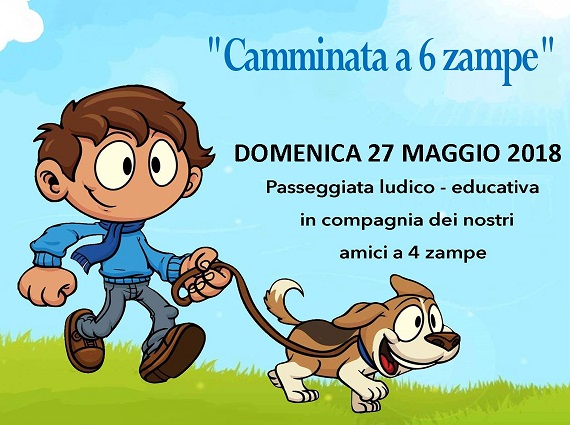 Camminata con il proprio cane, <br> domenica 27 alla ciclopedonale