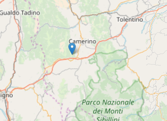 Scossa di 3.9 a Muccia