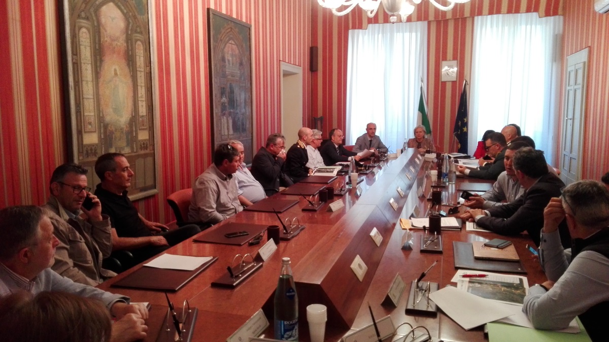 Piero Pelù a Forca di Presta, <br> summit in Prefettura <br> per la sicurezza