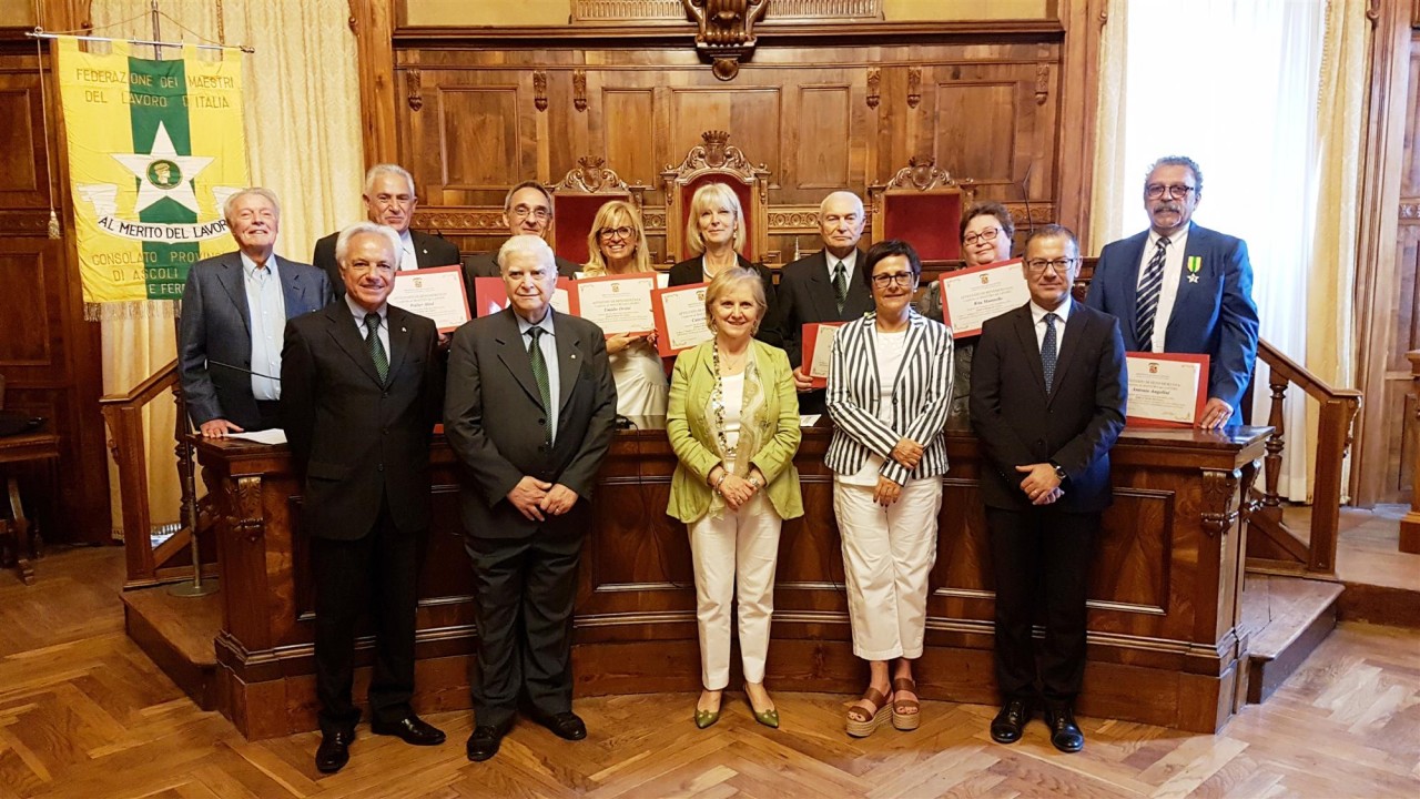 Ecco gli 8 “Maestri del lavoro” 2018 <br> Onorificenza agli stakanovisti del Piceno <br> <span> (Foto)