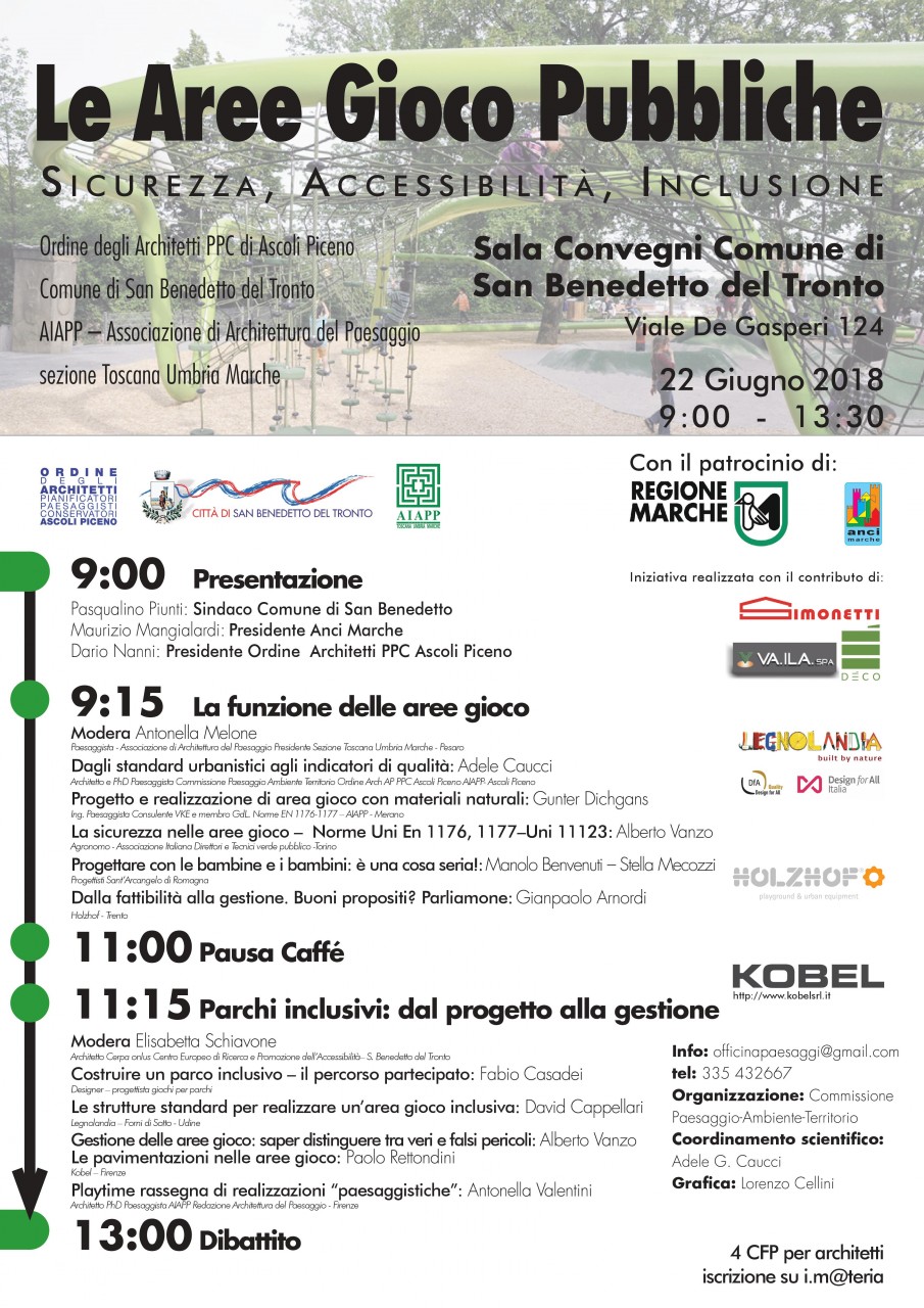 Aree gioco per bambini, <br> convegno sulla gestione