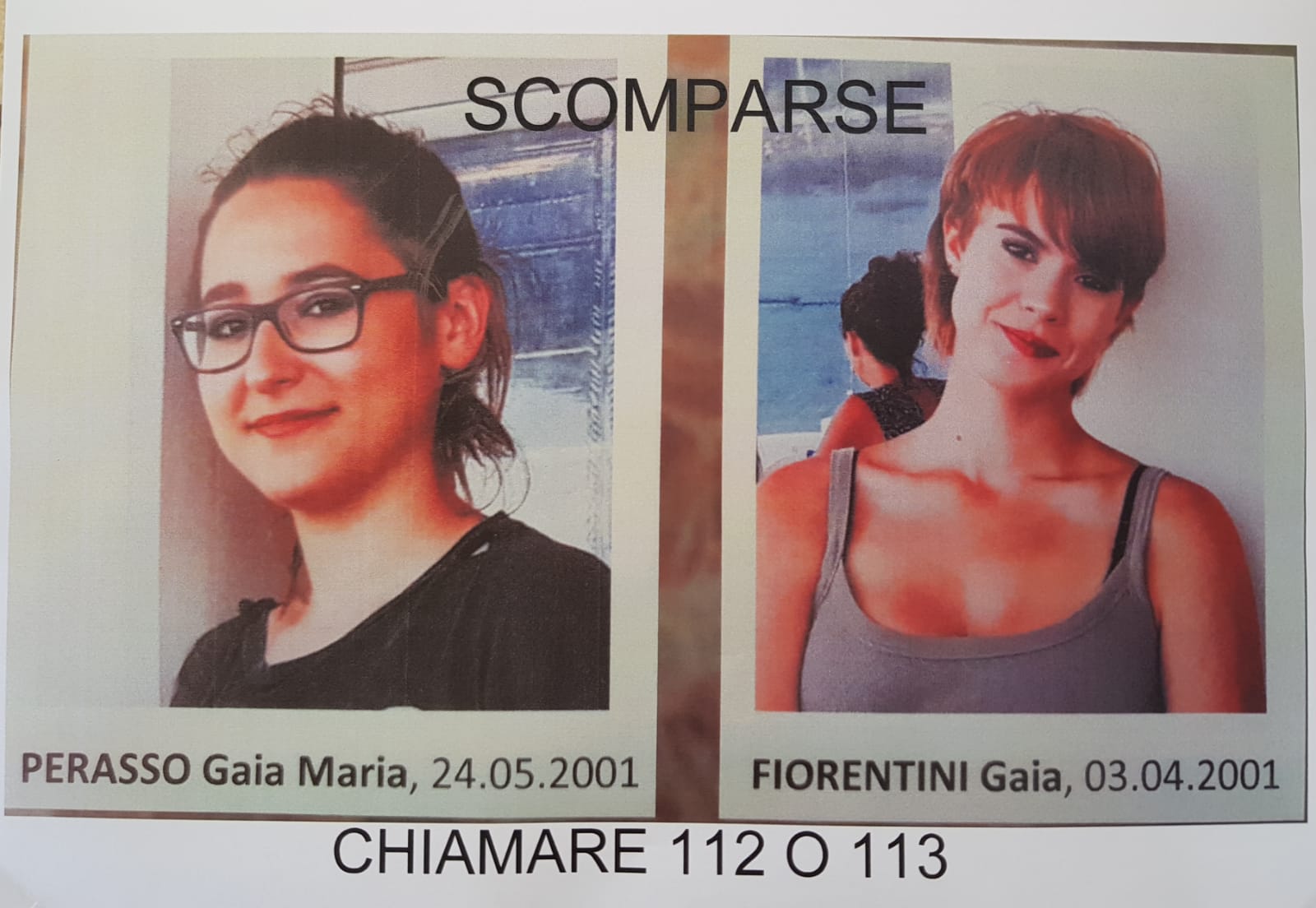 Scomparse due turiste 17enni,<br> avviate ricerche a tutto campo