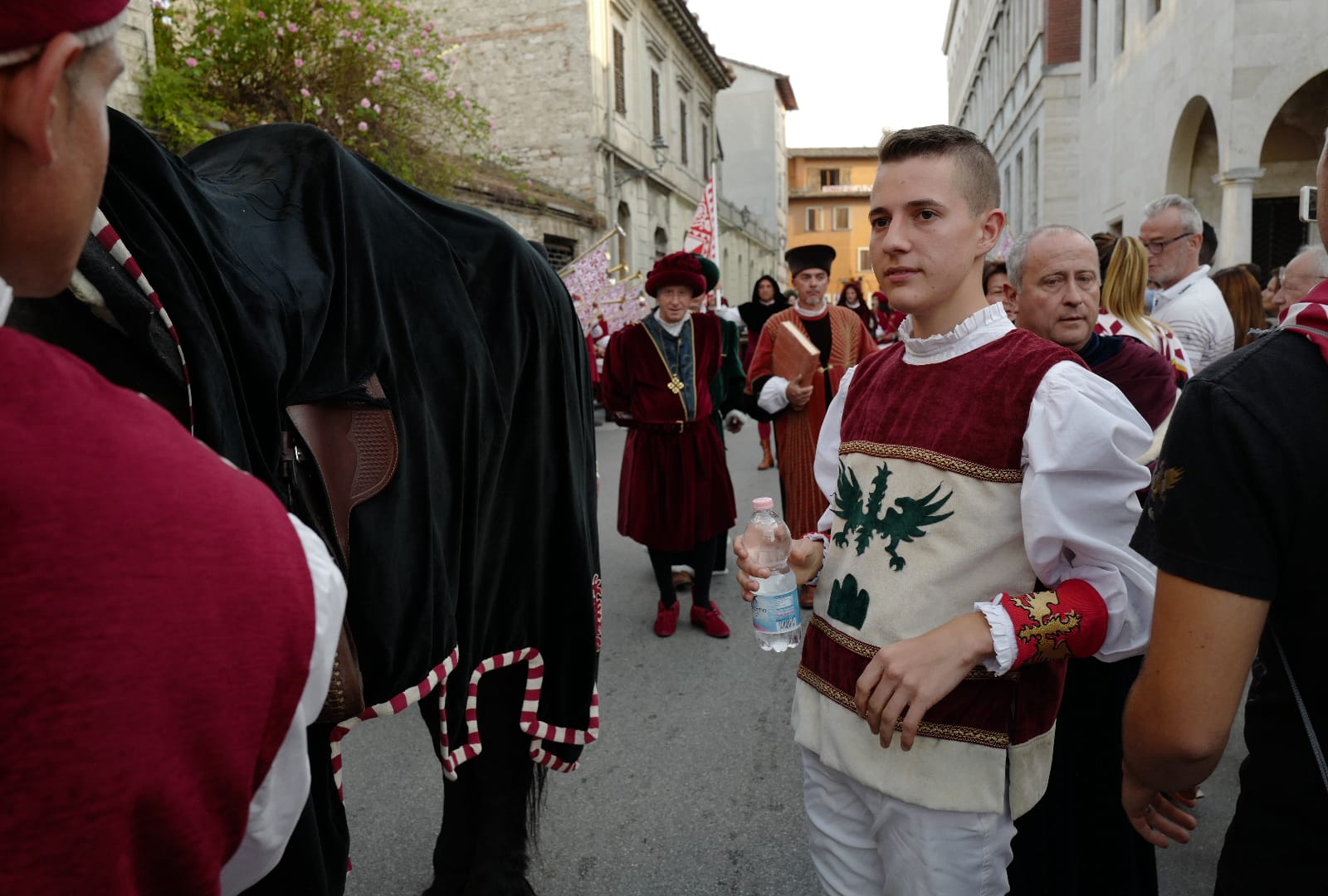 Palio di San Ginesio: <br> alla fine 1° Lionetti, <br> 3° Melosso e 4° Picchioni