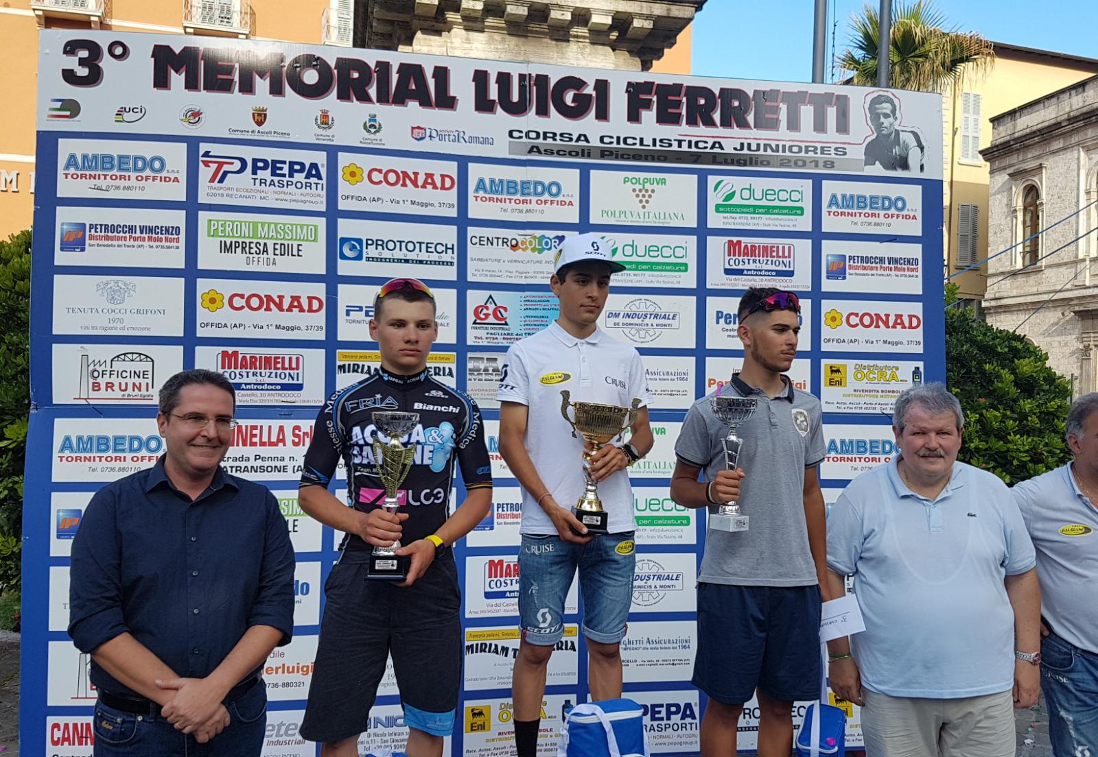Ciuccarelli della Cicli Falgiani <br> vince il 3° Memorial Luigi Ferretti <br> <span> (Fotogallery)