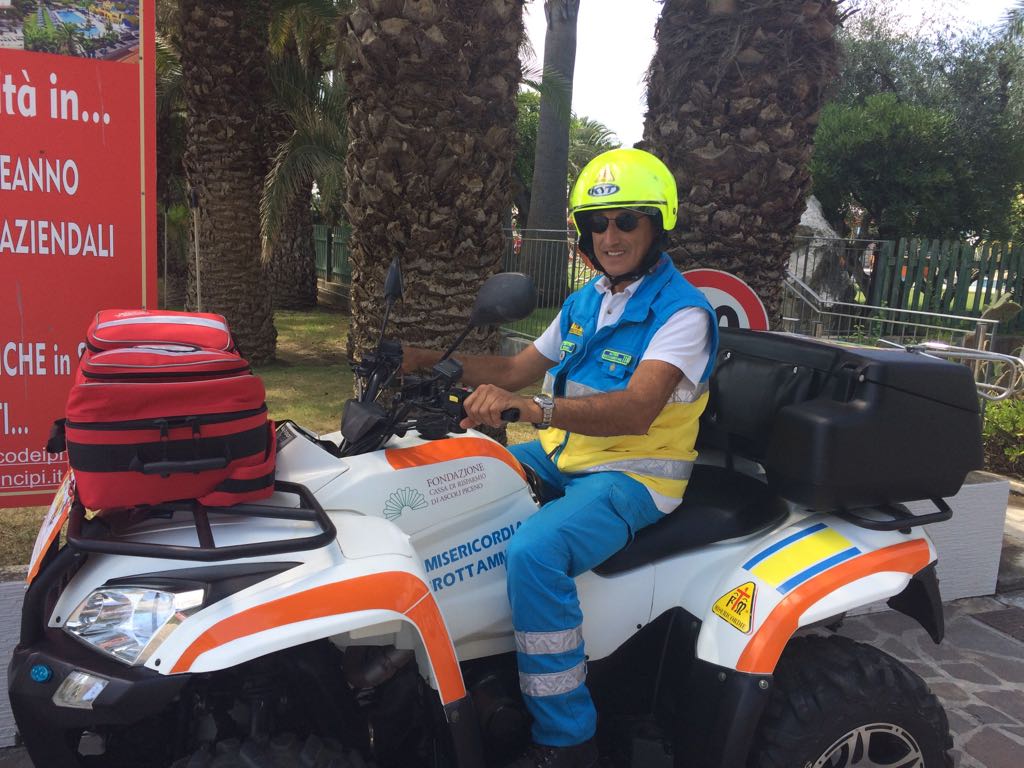 Arriva il quad “salva vita” <br> contro gli infarti in spiaggia