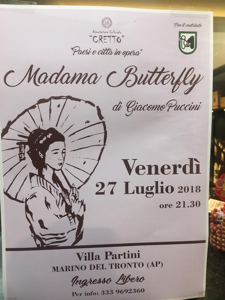La “Madama Butterfly” <br> di scena a Marino del Tronto