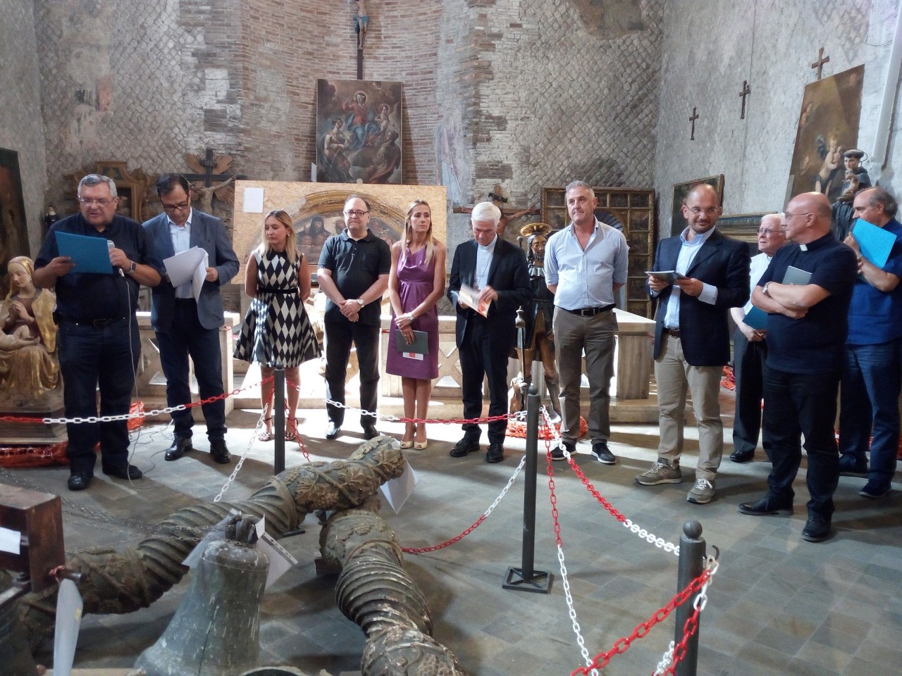 Salvate dai luoghi del sisma: <br> 51 opere esposte <br> nella chiesa di San Gregorio