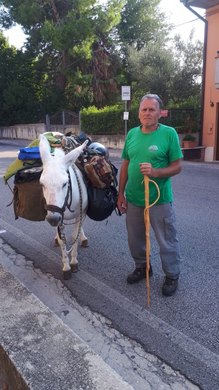 Con l’asino da Montalto ad Amatrice <br> in memoria delle vittime del terremoto