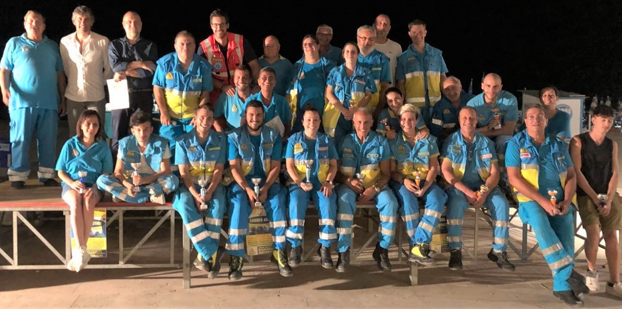 Grande successo <br>per la sfida in piazza<br> tra i soccorritori