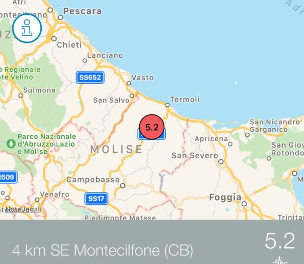 La terra trema ancora in Molise, <br> torna la paura anche nel Piceno