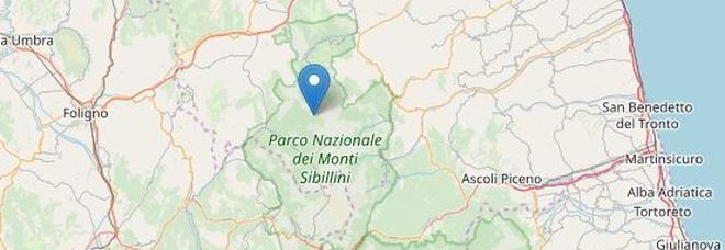 Scossa di magnitudo 3.6 <br> nel cuore della notte a Ussita
