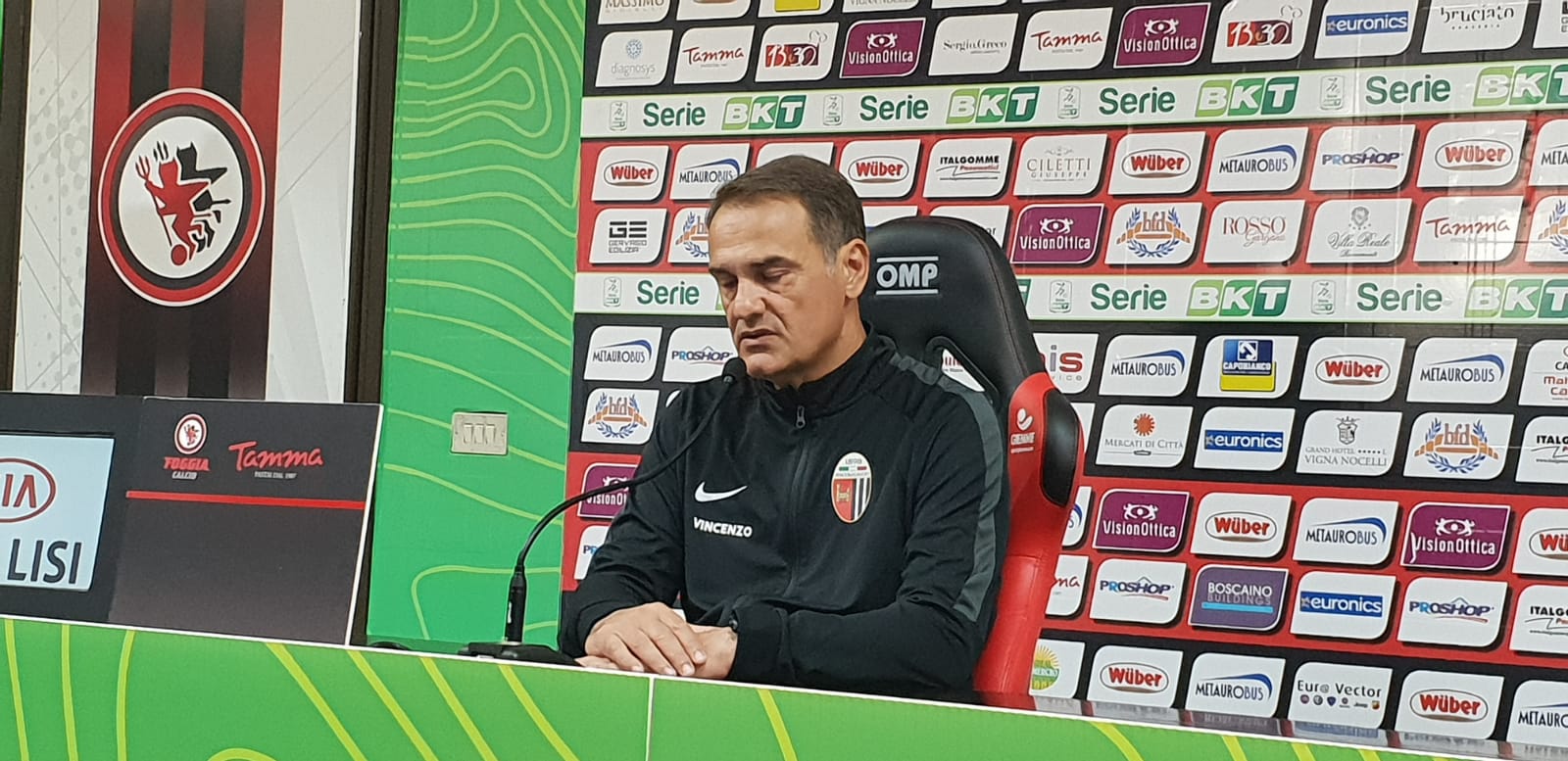 Vivarini: «Foggia messo alle corde, <br> noi in affanno solo venti minuti»