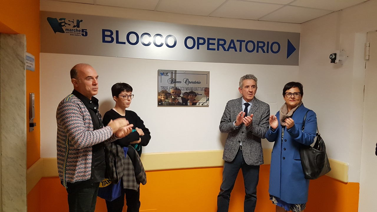 Il blocco operatorio del Mazzoni <br> intitolato al professor Battiato