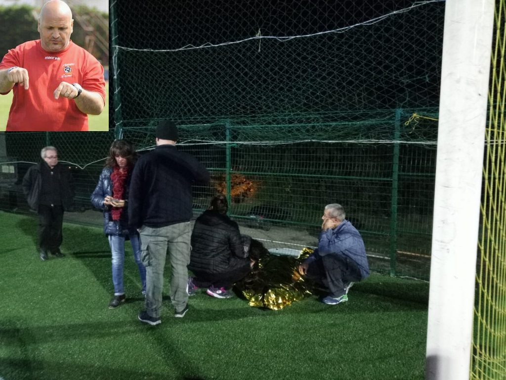 Tragedia a Castel di Lama, <br> allenatore di 48 anni stroncato <br> da infarto alla fine della partita