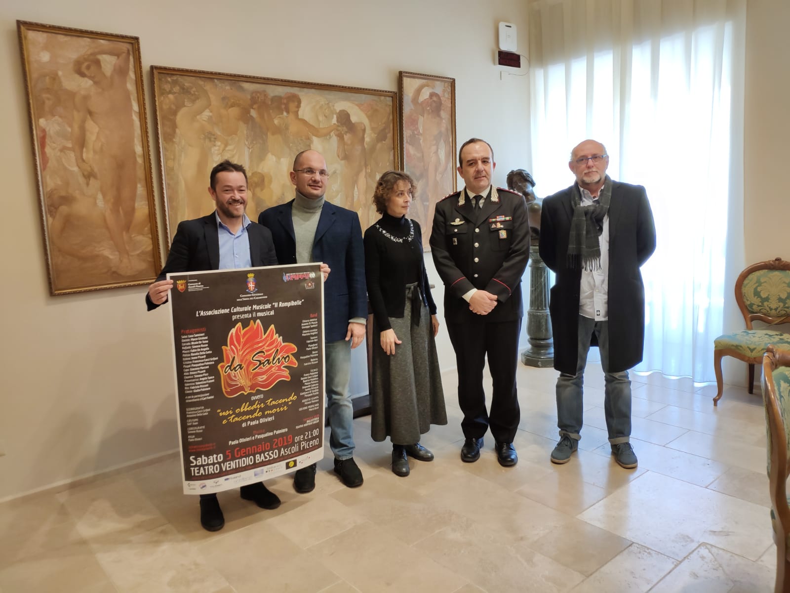 Un musical dedicato ai Carabinieri, <br> anteprima nazionale al Ventidio Basso <br> Iacchetti invita il pubblico con un video