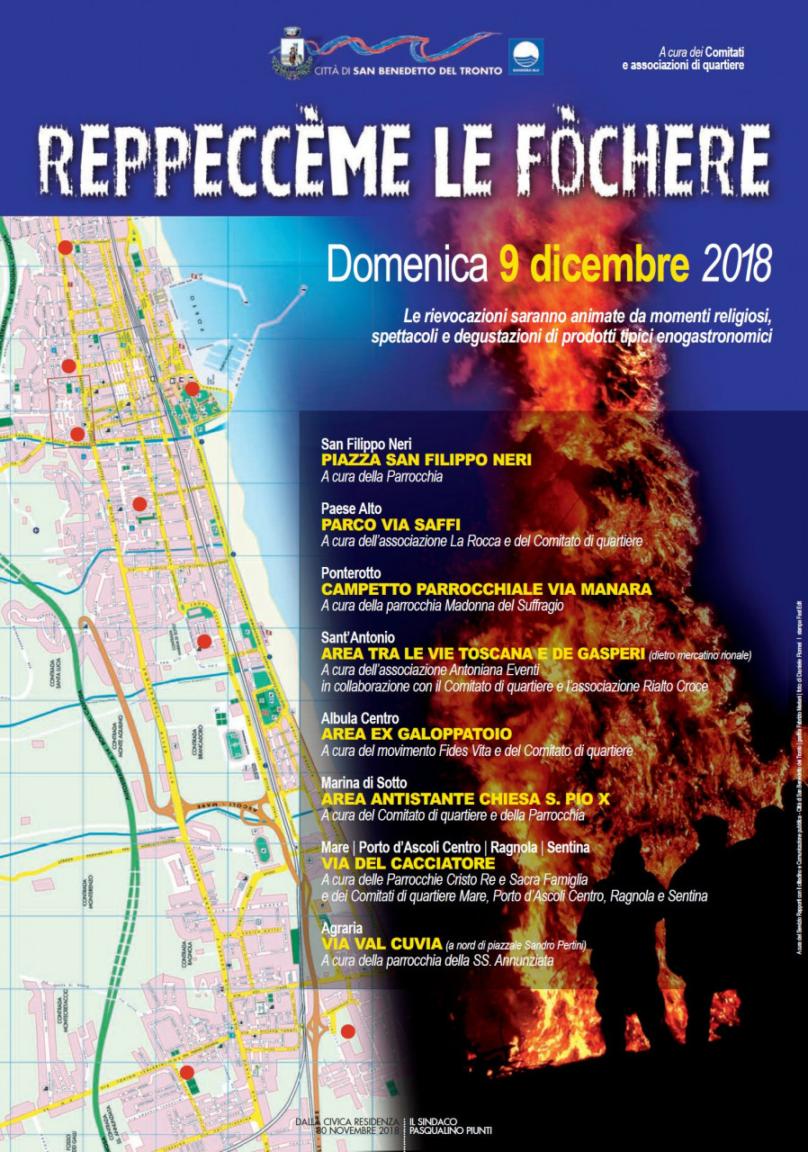 Domenica si riaccendono <br> le “fòchere” <br> Ecco dove poterle vedere