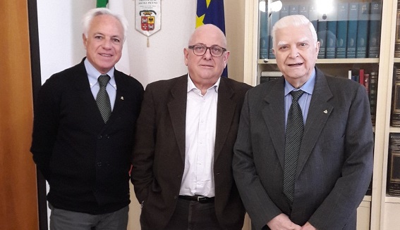 Maestri del lavoro <br> in Provincia <br> per il saluto a Sergio Fabiani