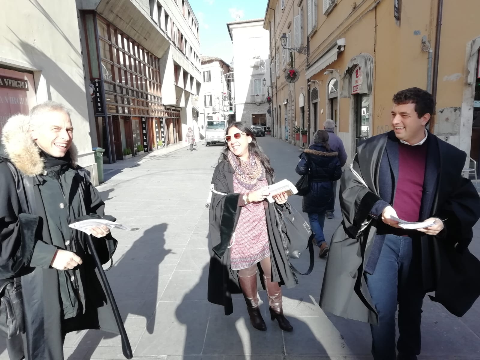 «Stop alla riforma della prescrizione», <br> gli avvocati protestano <br> per le vie del centro storico <span> (Foto) </span>