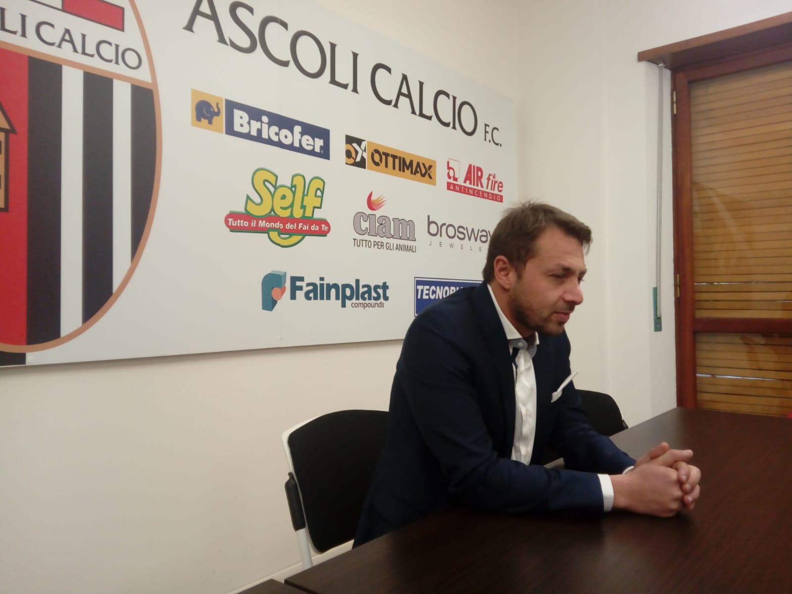 Ascoli, il ds Tesoro: «Arriva il Brescia? <br> Non abbiamo paura, <br> ce la giocheremo sopra i nostri limiti»